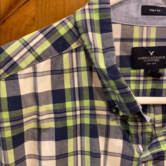American Eagle Button Down Size Large Prep Fit - Picture 3 of 4